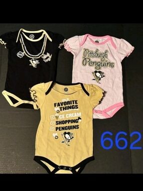 3 Baby Girls One-Piece Pittsburg Pirates Onesies